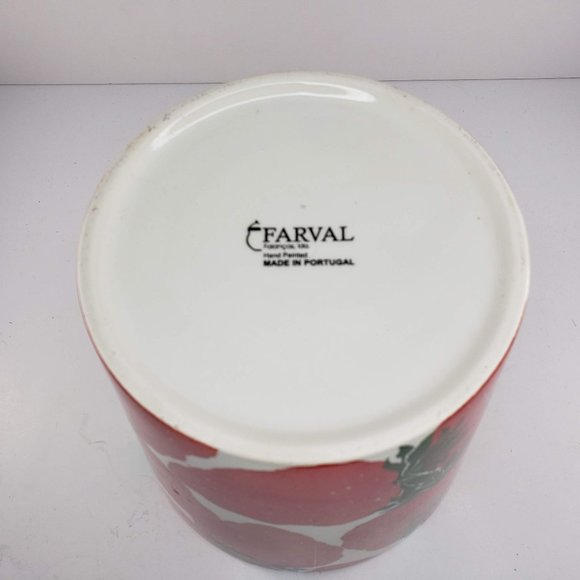 Farval Portugal Strawberry Planter Ceramic Hand Painted - Picture 6 of 6